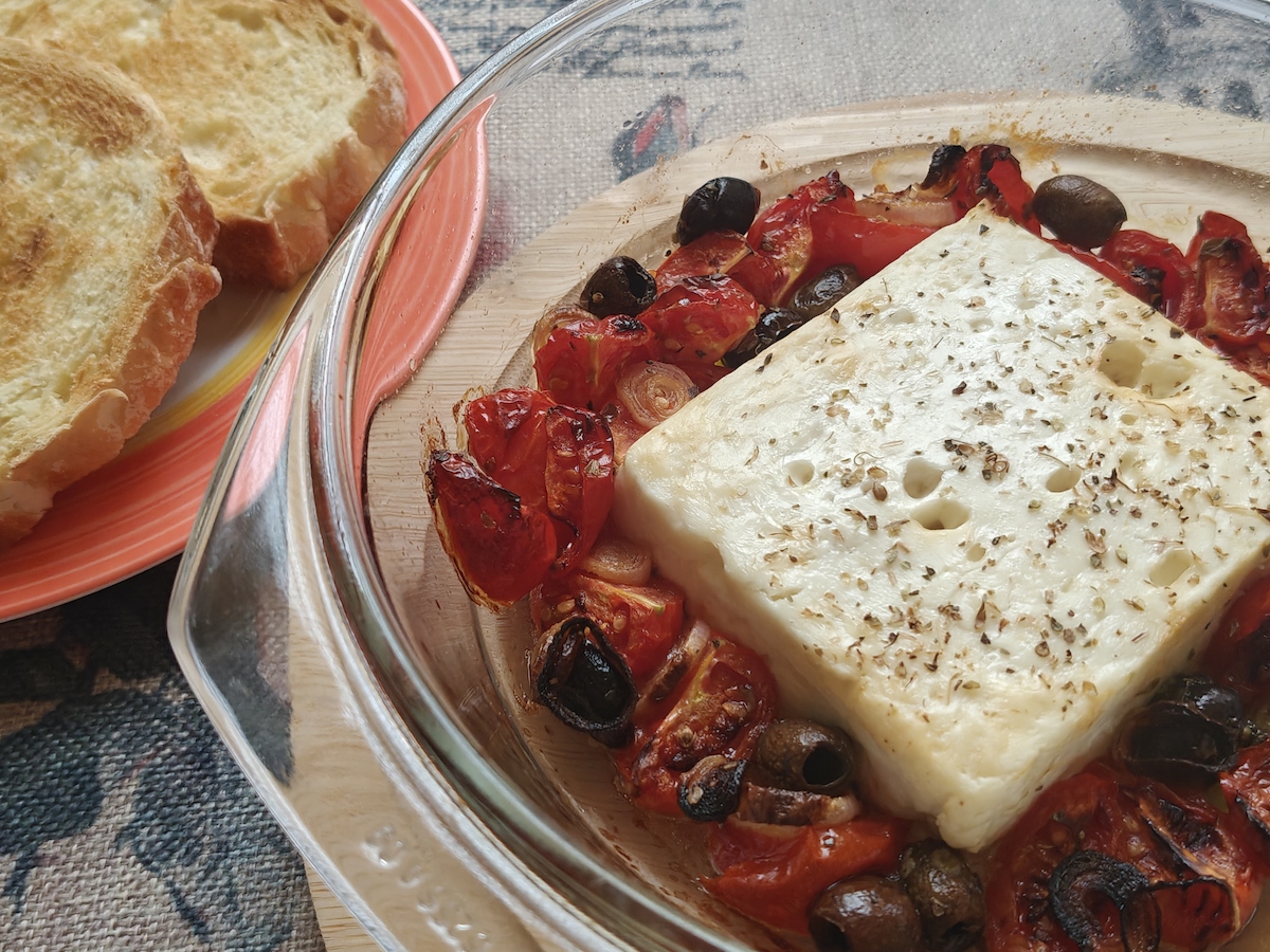 Feta forrólevegős sütőben