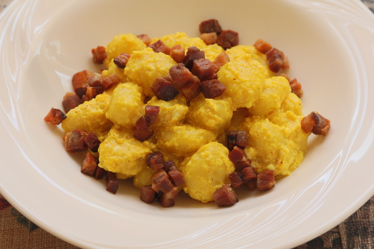 Sáfrányos gnocchi