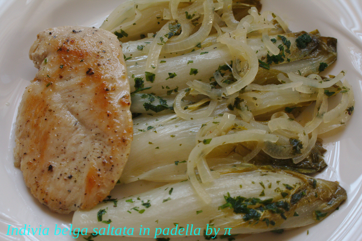 Endívia serpenyőben