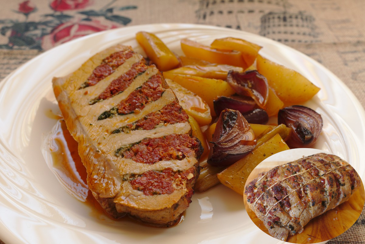 Kolbásszal töltött karaj