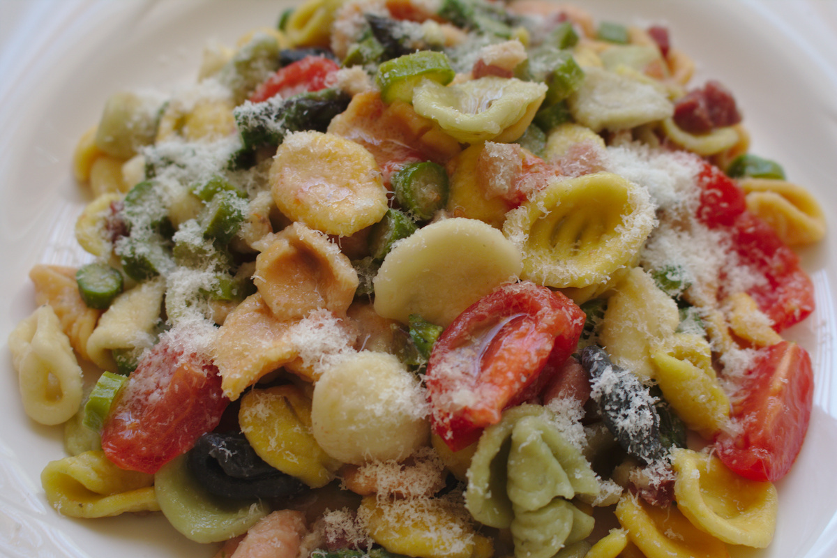 Orecchiette spárgával