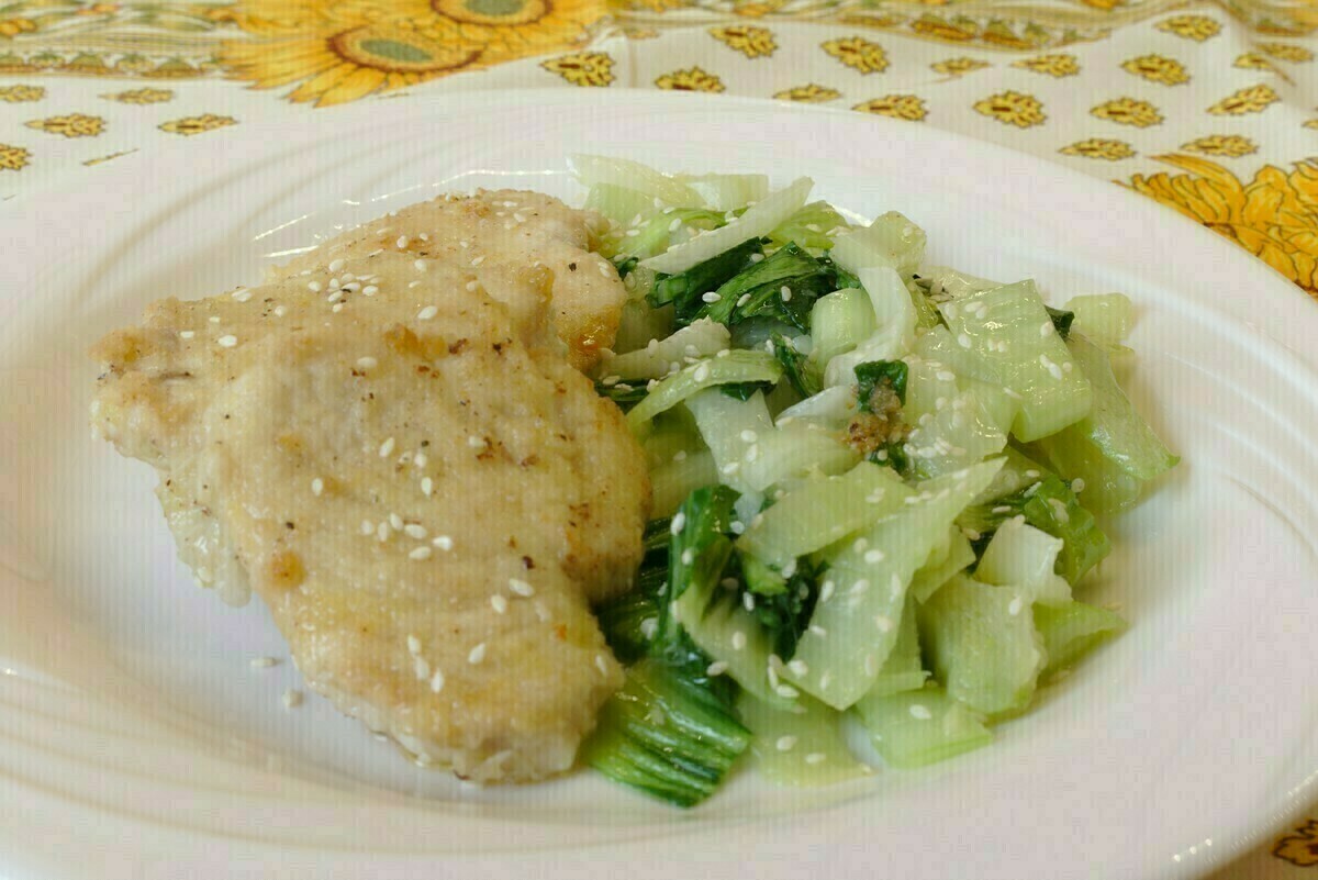 Gyömbéres pak choi