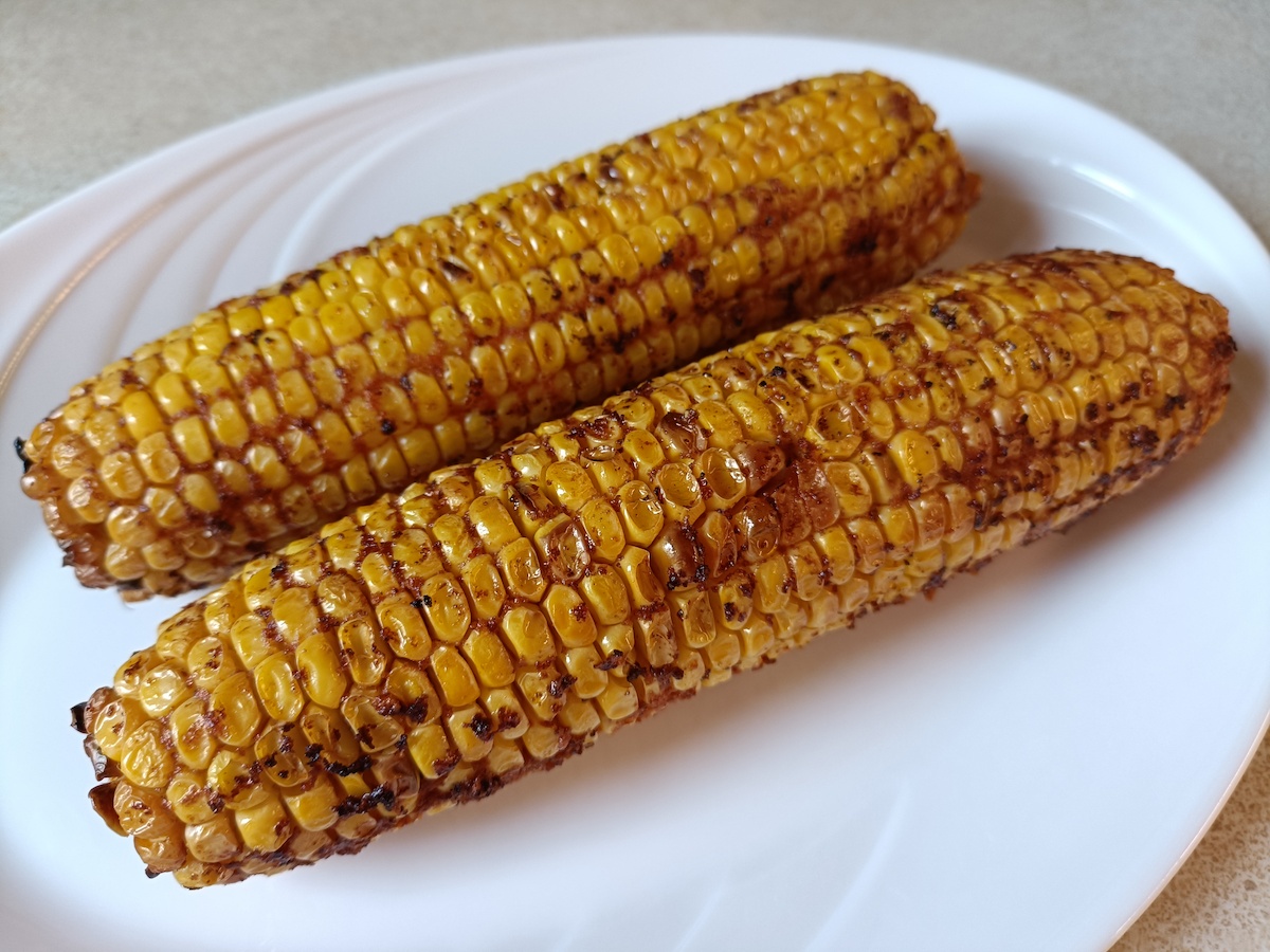Sült kukorica forrólevegős sütőben