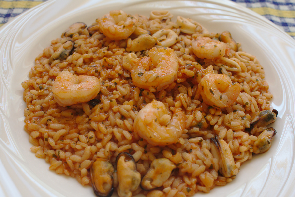 Rizottó tenger gyümölcseivel