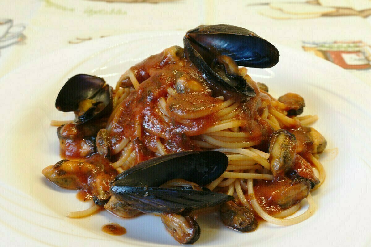 Spagetti cozze kagylóval