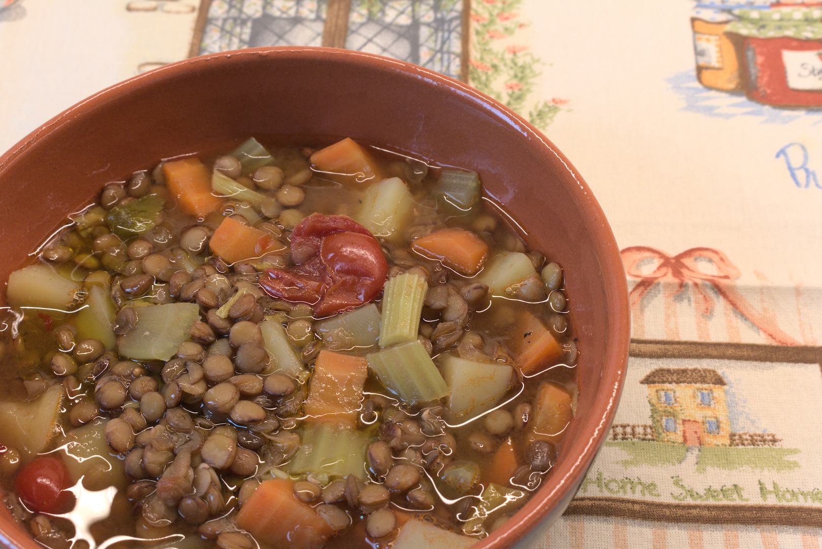 Lencseleves burgonyával