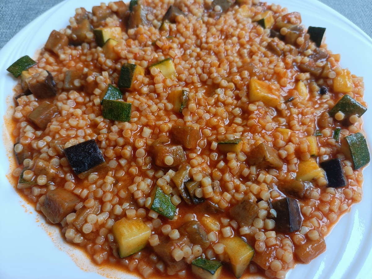 Fregula con verdure