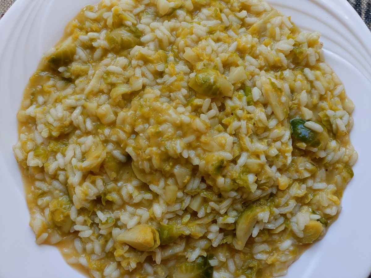 Risotto ai cavoletti di Bruxelles