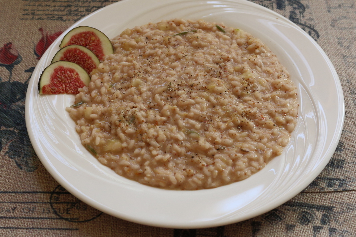 Risotto ai fichi con pecorino