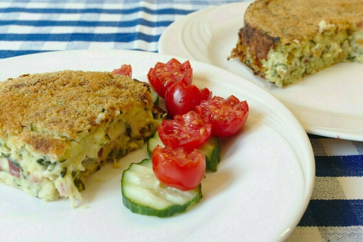 Torta salata di zucchine